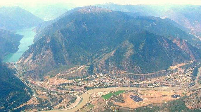 Aerial View of Lillooet Looking West Towards Mission Ridge, Photo by Kat