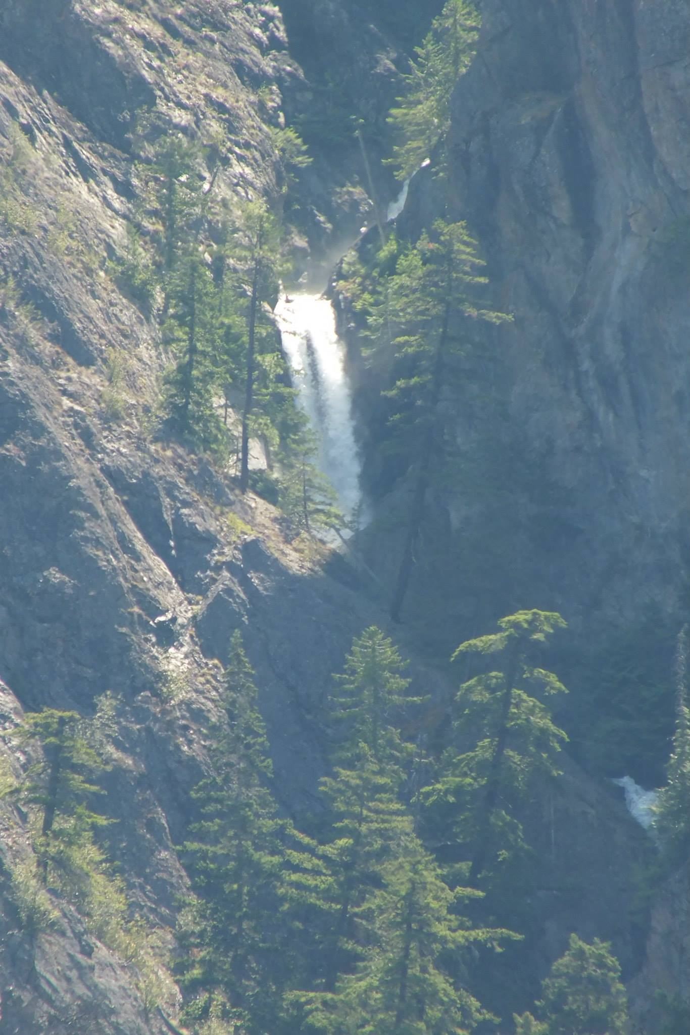 Spider Creek Falls as seen from Whitecap Canyon