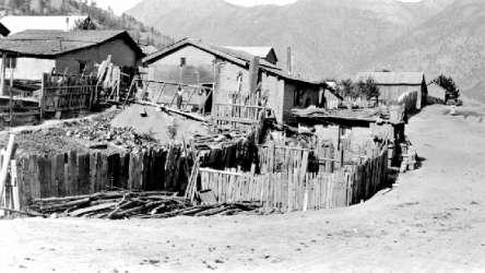 BC Archives # H-01008 Adobe Houses, Lillooet