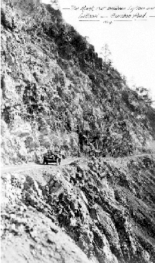 BC Archives # B-01920, The Rock Cut between Lytton and Lillooet - 1920s