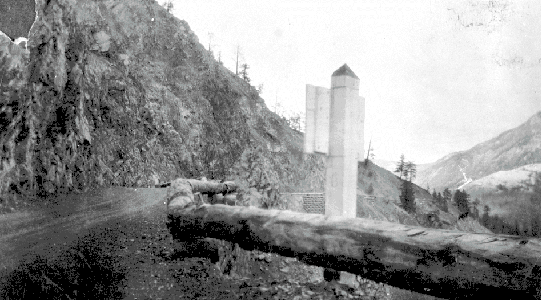 BC Archives # C-09842, Big Slide on Lillooet-Lytton Road, Sept 1947, ph. R.H. Morgan