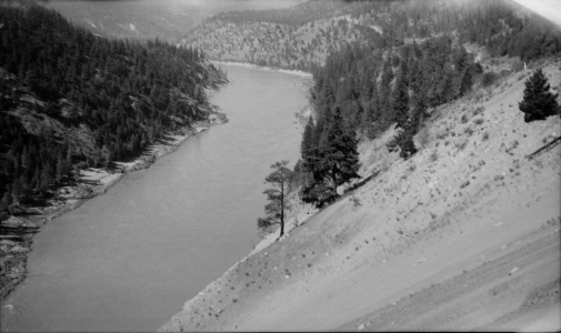 The Big Slide on the Lytton-Lillooet Road, 1940s