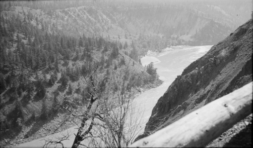 The Big Slide on the Lytton-Lillooet Road, 1940s