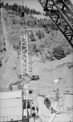Penstocks construction at Bridge River
