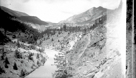 BC Archives # I-33453, Bridge River near Applespring, 1947, photo Frank Swannell