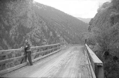 View of Bridge on Moha Road at Applespring Bluff, late 1950s Photo E. 'Andy' Cleven