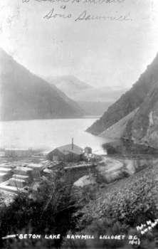 BC Archives # C-01322: View of Durban's Mill at Seton Lake