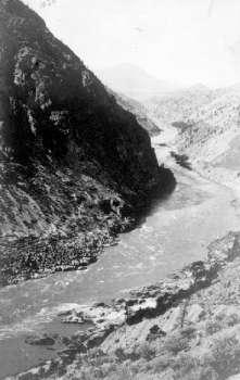 BC Archives # A-03544, Fraser River near Lillooet (Fountain)