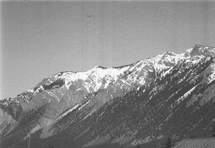 Fountain Ridge from Cayoosh Creek, photo Mike Cleven 1996