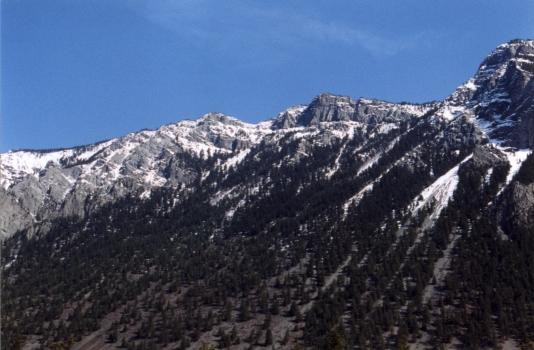 Fountain Ridge from Cayoosh Creek, photo Mike Cleven 1996