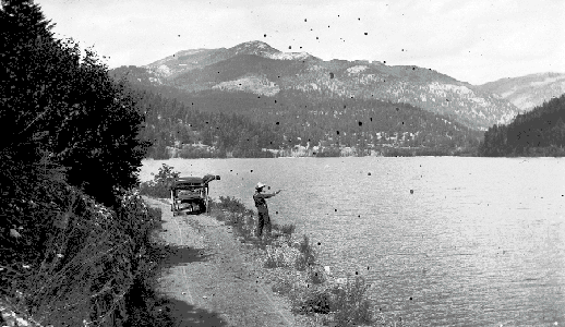 BC Archives # I-57577, On Pavilion Road at Kelly Lake, 1904, photo Frank C. Swannell