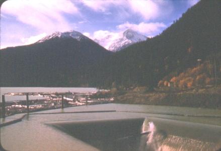View of Mt. Sloan from Lajoie Dam