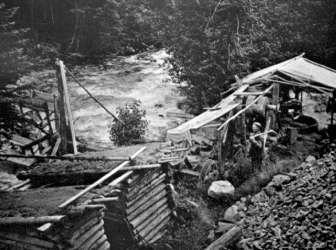 BC Archives # D-03831: Original Lorne Mine on Cadwallader Creek