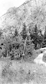BC Archives # H-01004, road through Marble Canyon, Pavilion BC