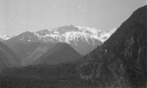 View of flank of Mt. Brew from Sheep Pasture Golf Course