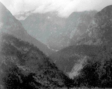 Cliffs of Nkoomptch viewed from Cayoosh Canyon Road