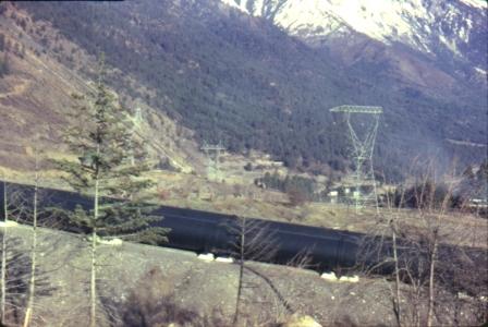 Penstocks (No. 2) with view of Mission Ridge