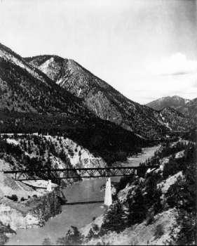 BC Archives # H-05704 - PGE Rail Bridge over Fraser just above Lillooet