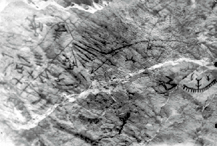 BC Archives # C-01315, "Untitled" (Pictographs in Lillooet district, probably Marble Canyon)