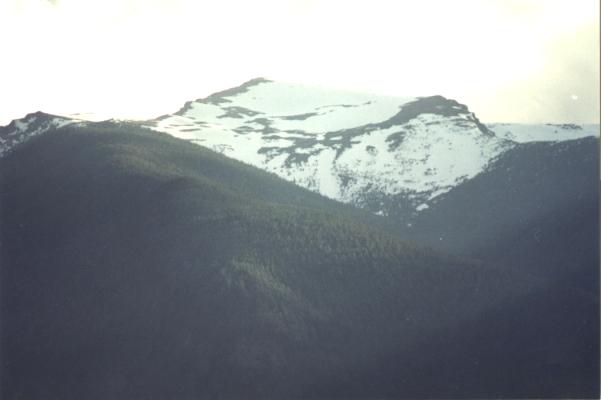 Vast Mountain, Bridge River Canyon, viewed from Moha